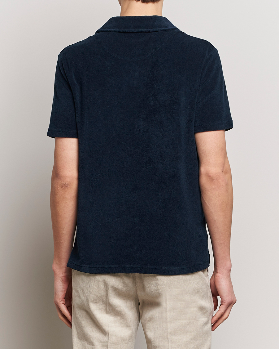 Herren | Poloshirts | Altea | Terry Cotton Polo Navy