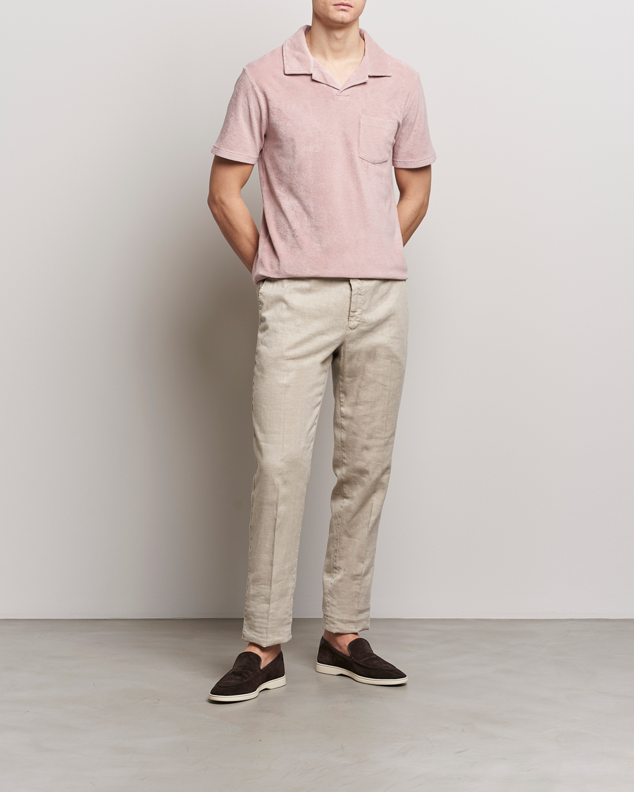 Herren | Poloshirts | Altea | Terry Cotton Polo Rosa