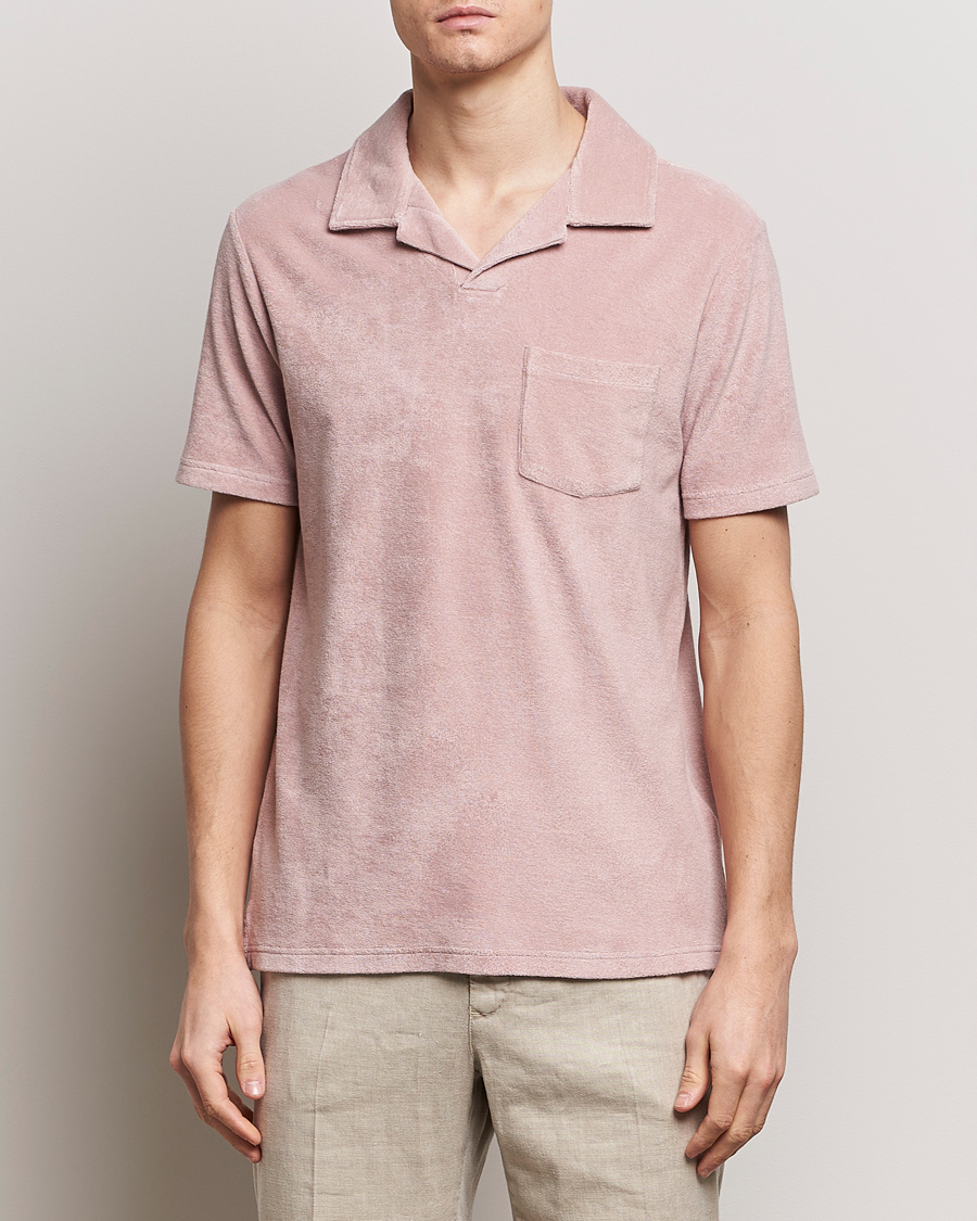 Herren | Poloshirts | Altea | Terry Cotton Polo Rosa