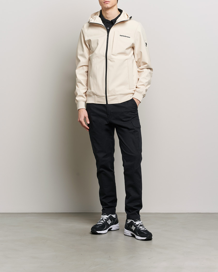 Herren | Jacken | Peak Performance | Softshell Hooded Jacket Sand Fog