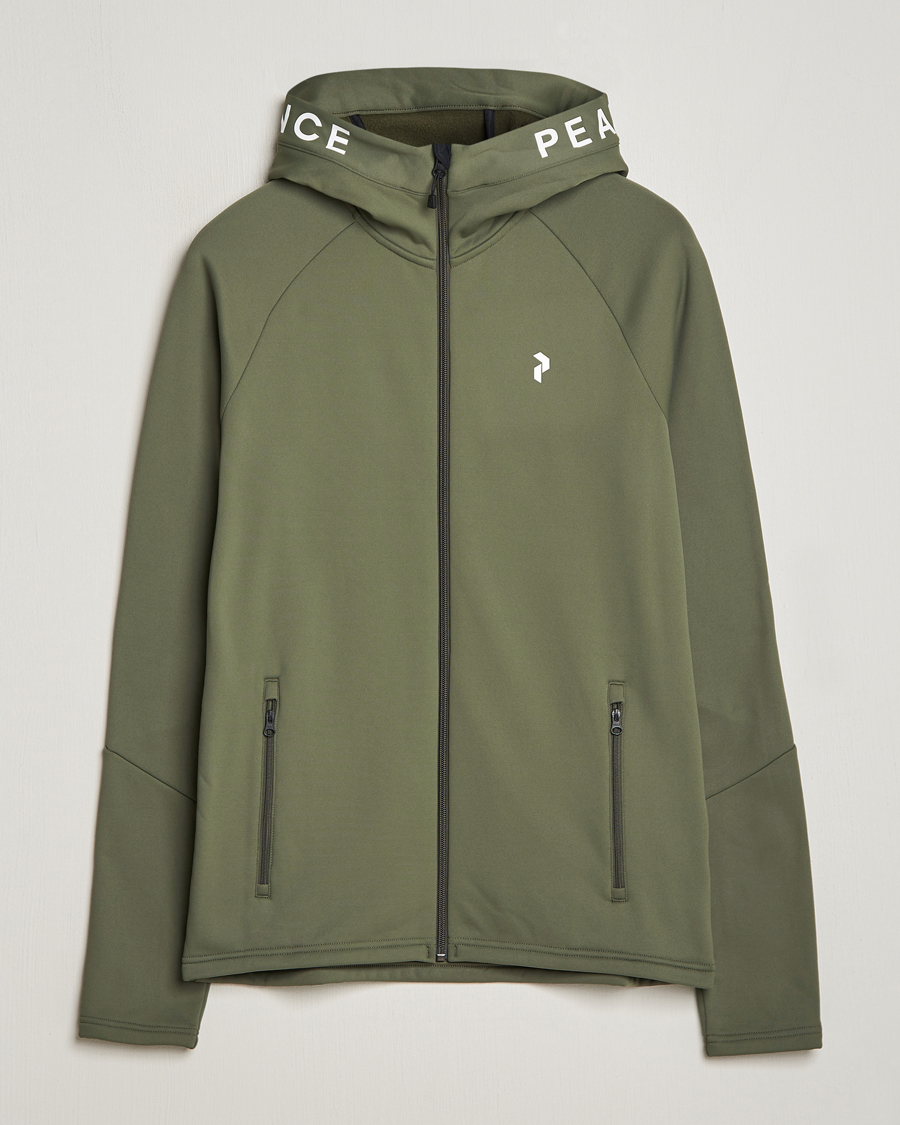 Herren | Pullover | Peak Performance | Rider Hooded Full Zip Pine Needle