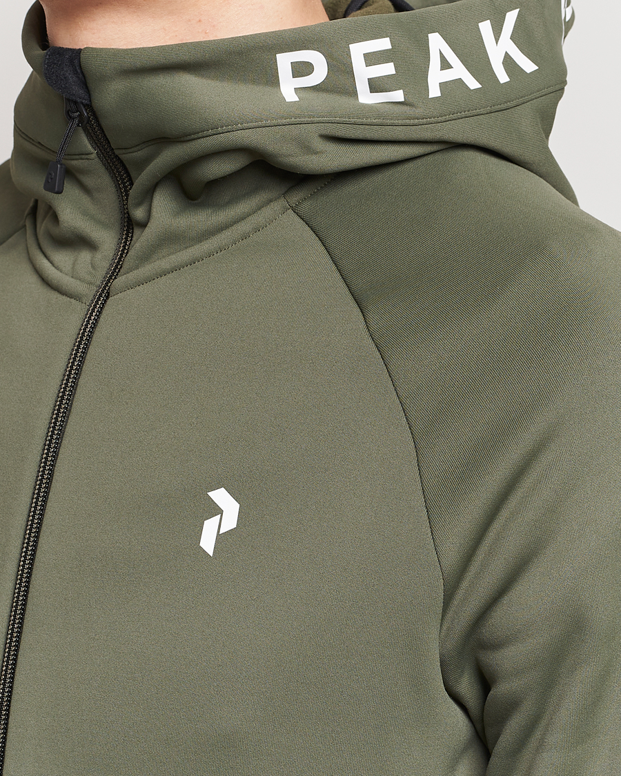 Herren | Pullover | Peak Performance | Rider Hooded Full Zip Pine Needle
