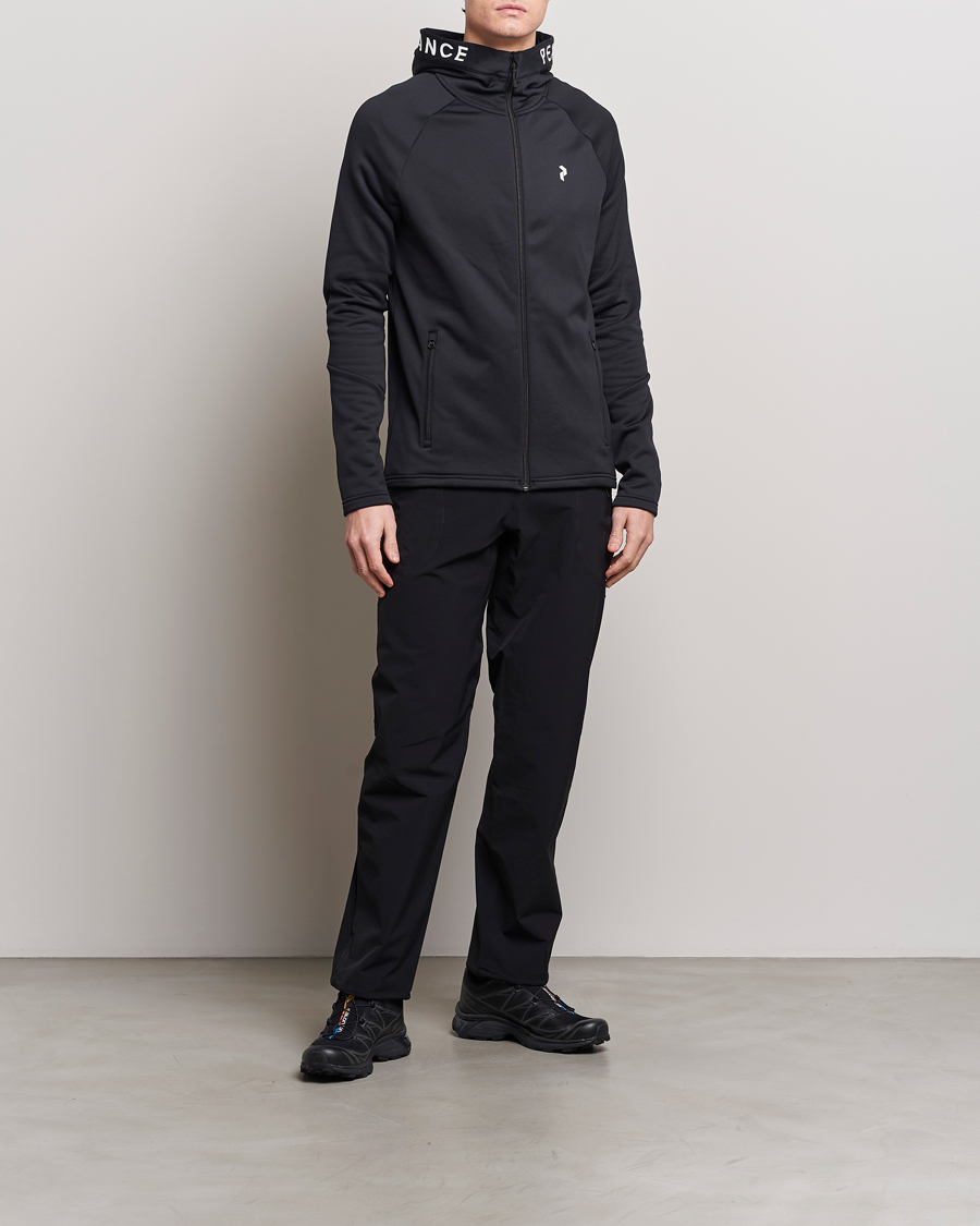 Herren | Pullover | Peak Performance | Rider Hooded Full Zip Black