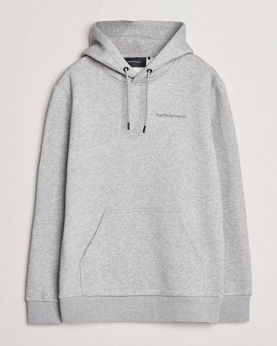Herren | Pullover | Peak Performance | Original Logo Hoodie Grey Melange
