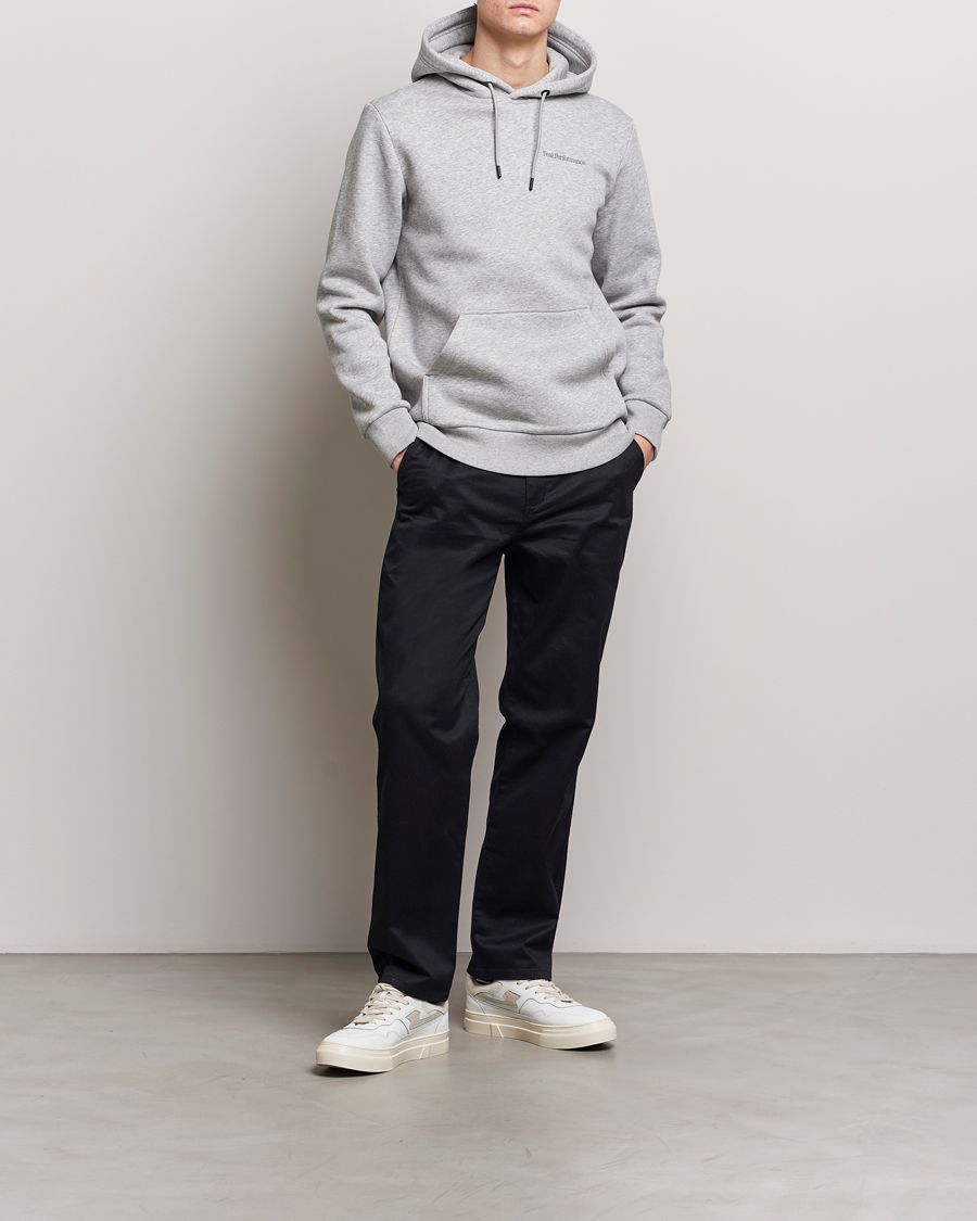 Herren | Pullover | Peak Performance | Original Logo Hoodie Grey Melange