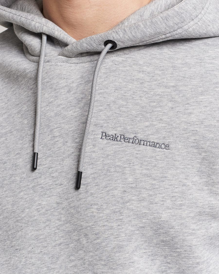 Herren | Pullover | Peak Performance | Original Logo Hoodie Grey Melange