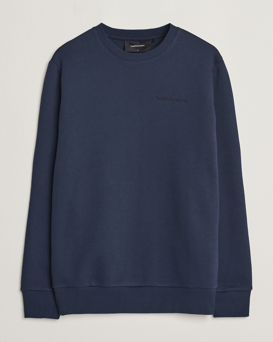 Herren | Pullover | Peak Performance | Original Crew Neck Sweatshirt Blue Shadow