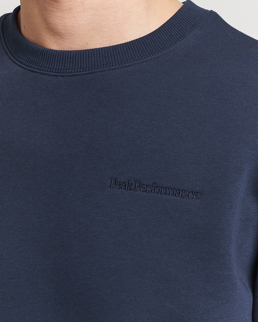 Herren | Pullover | Peak Performance | Original Crew Neck Sweatshirt Blue Shadow