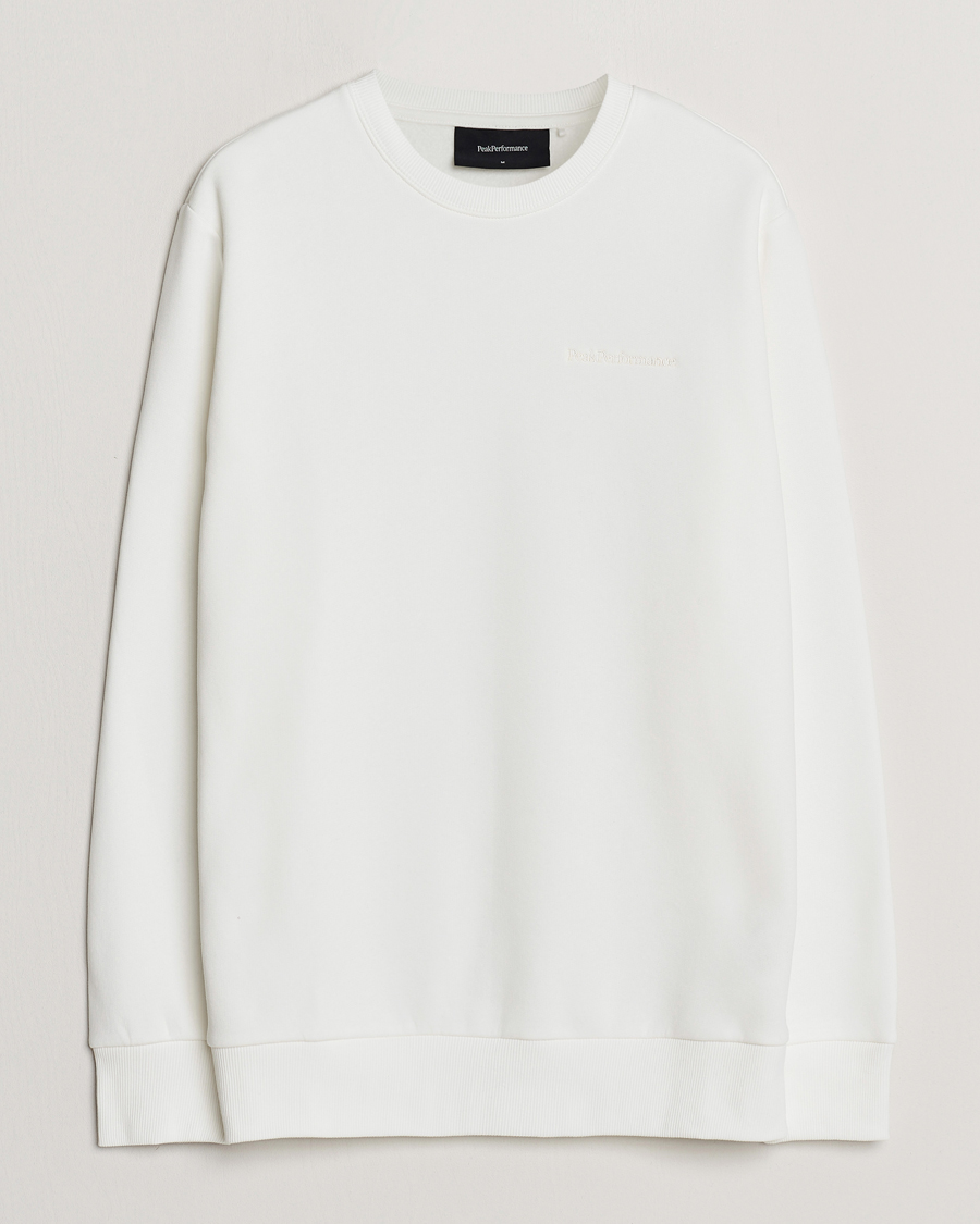 Herren | Pullover | Peak Performance | Original Logo Crew Neck Sweatshirt Off White