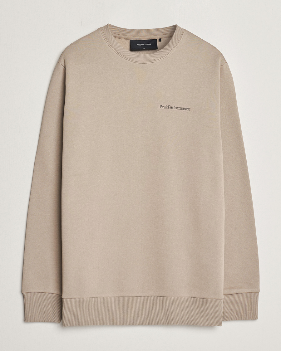 Herren | Pullover | Peak Performance | Original Logo Crew Neck Sweatshirt Avid Beige
