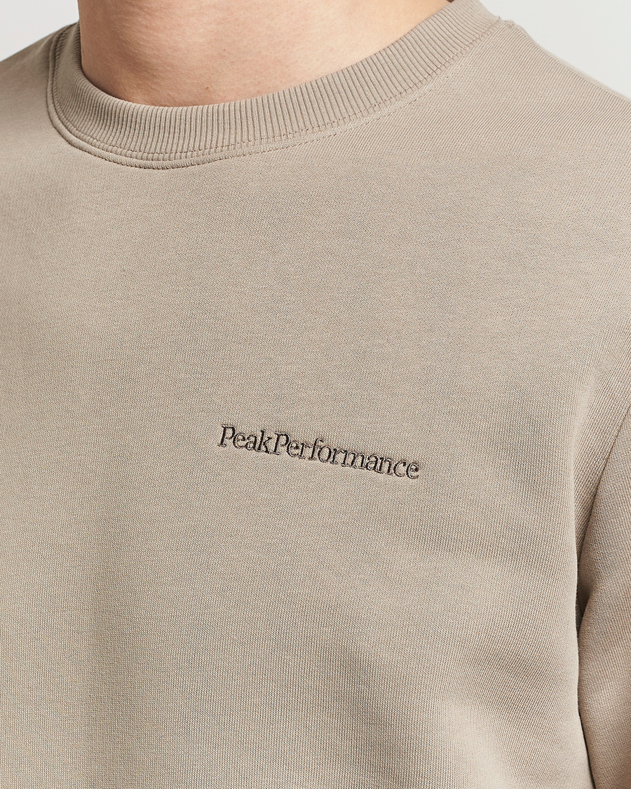 Herren | Pullover | Peak Performance | Original Logo Crew Neck Sweatshirt Avid Beige