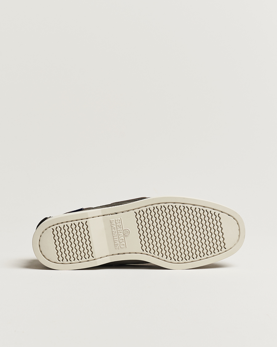 Herren | Segelschuhe | Sebago | Dockside Nubuck Boat Shoe Dark Grey