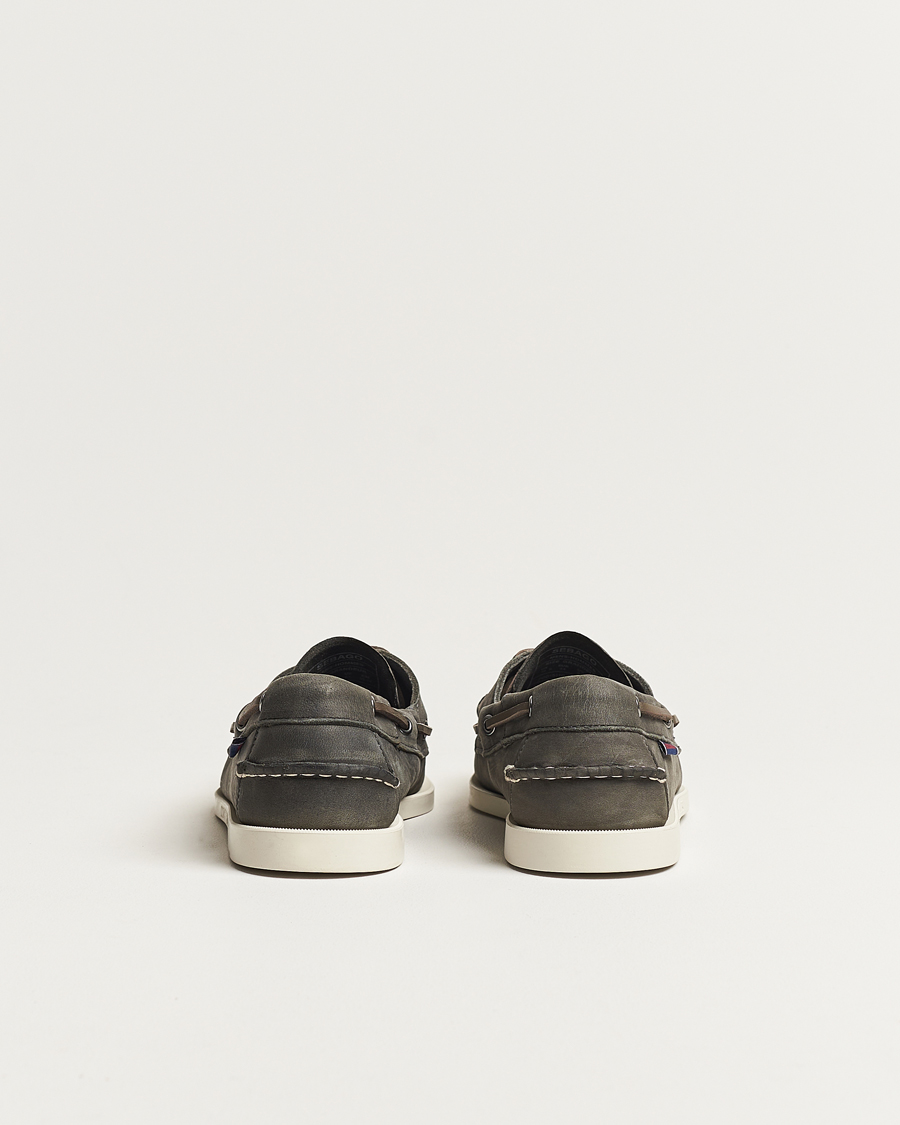 Herren | Segelschuhe | Sebago | Dockside Nubuck Boat Shoe Dark Grey
