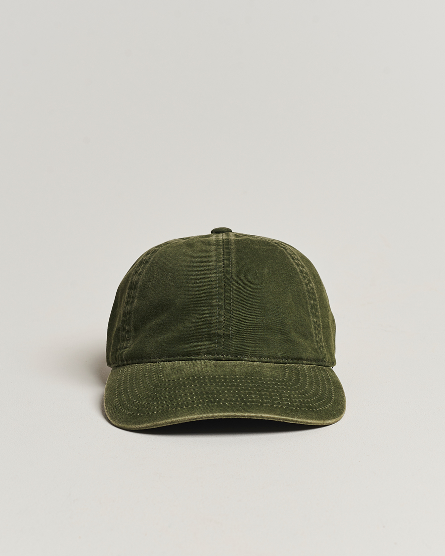 Herren | Varsity Headwear Washed Cotton Baseball Cap Green | Varsity Headwear | Washed Cotton Baseball Cap Green