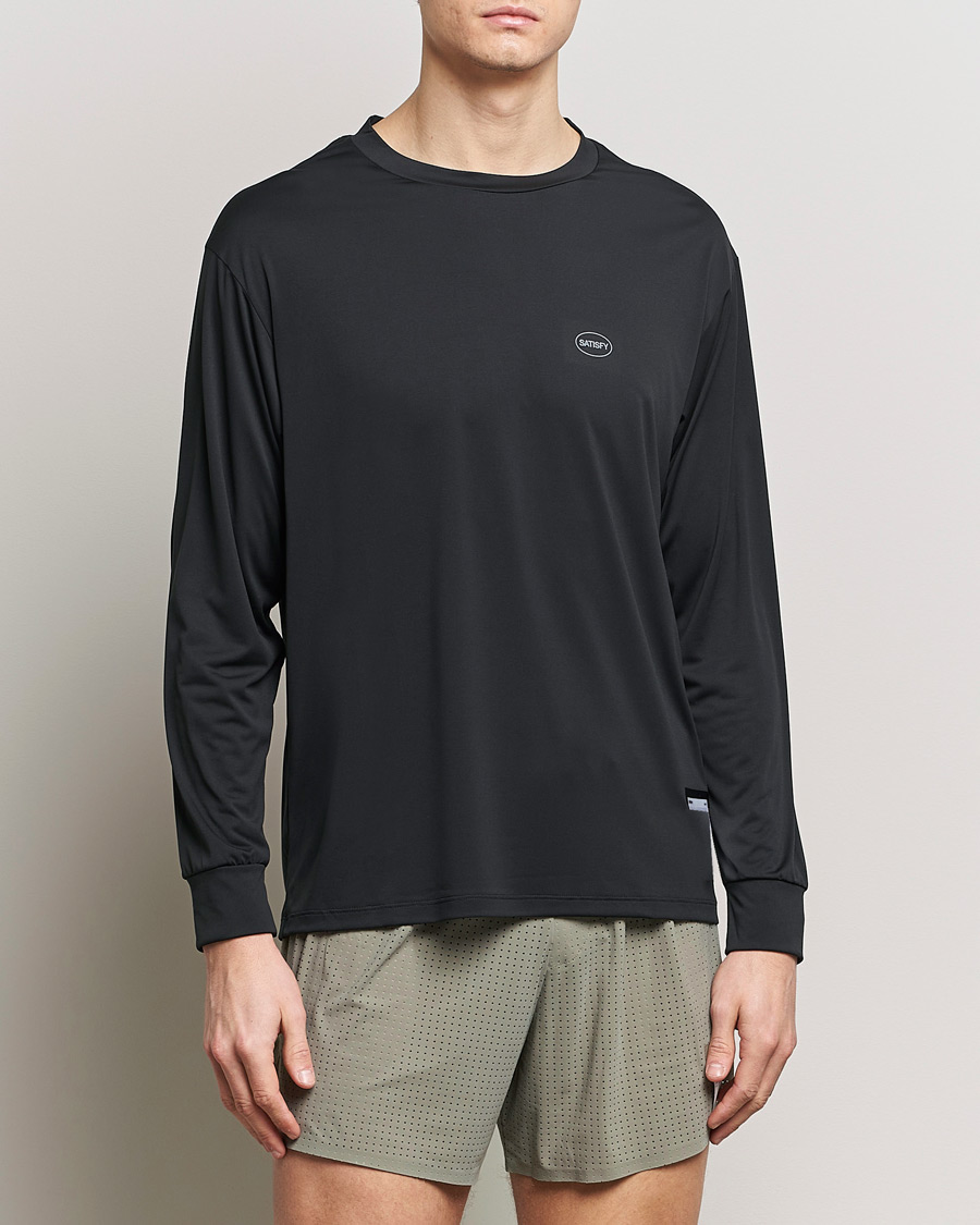 Herren | Neue Produktbilder | Satisfy | AuraLite Long Sleeve T-Shirt Black