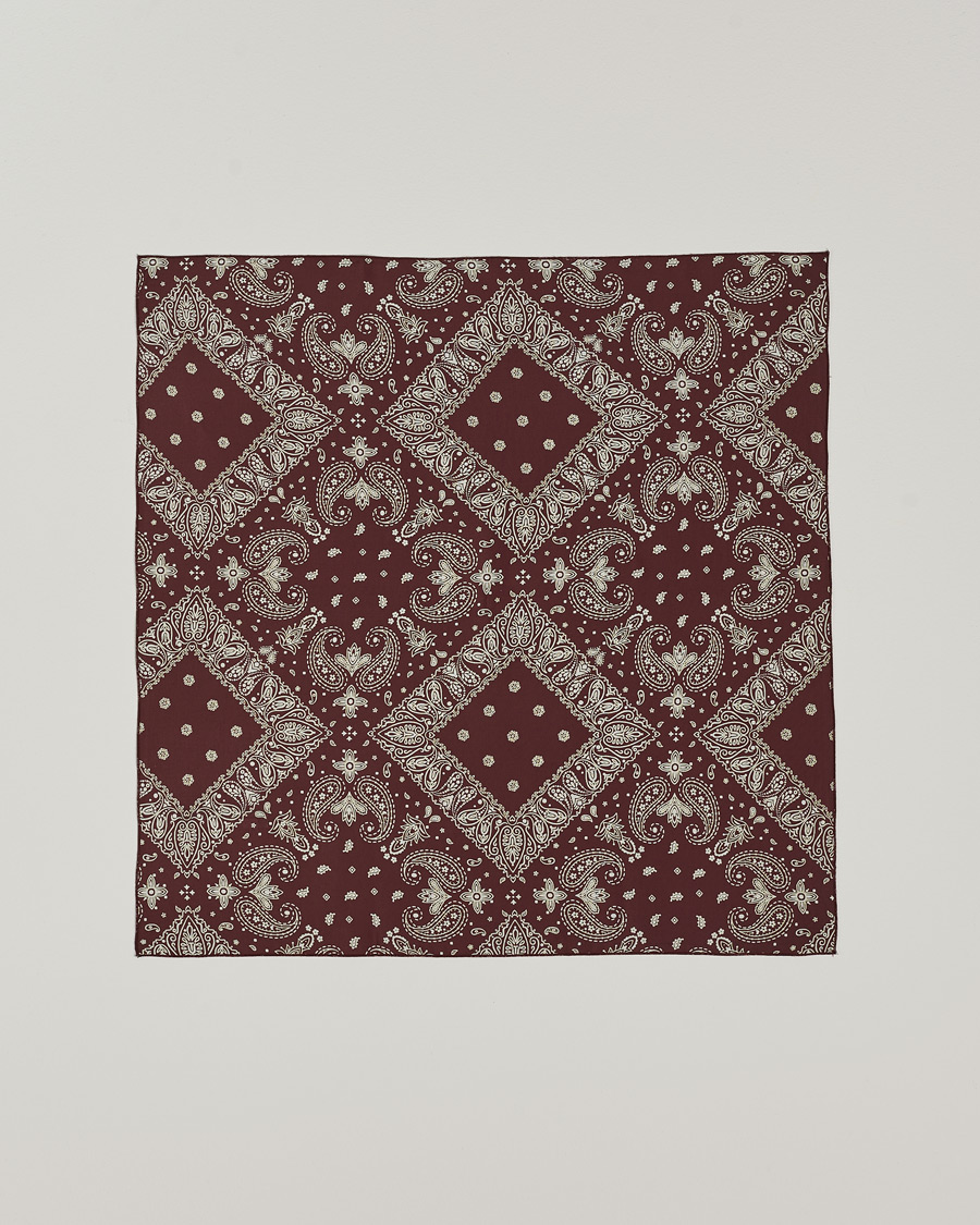 Herren | Satisfy Japanese Rayon Bandana Mahogany | Satisfy | Japanese Rayon Bandana Mahogany