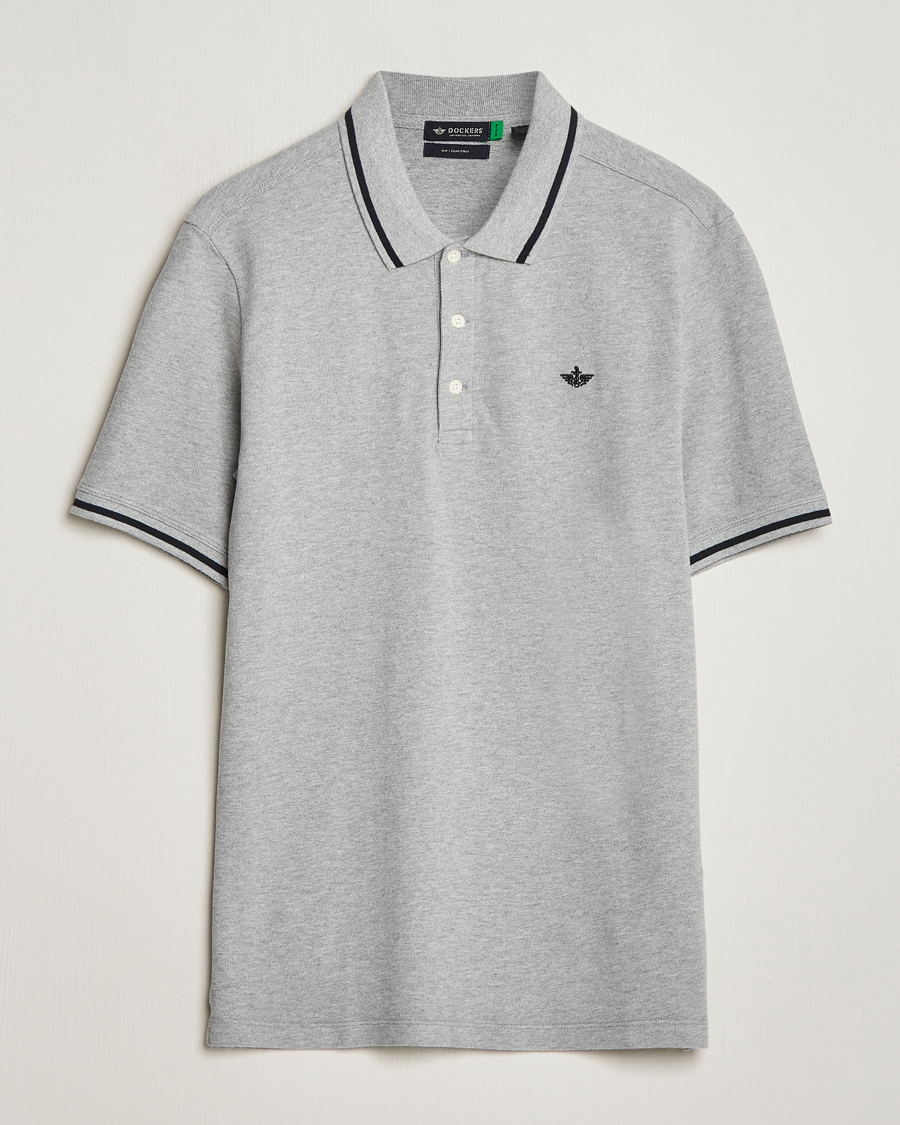 Herren | Poloshirts | Dockers | Original Cotton Polo Mid Grey Heather