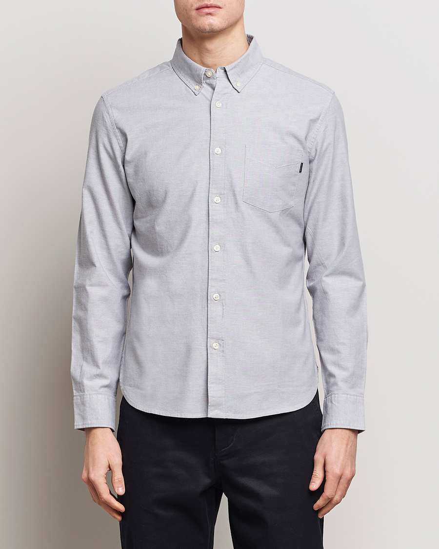 Herren | Oxfordhemden | Dockers | Cotton Stretch Oxford Shirt Mid Grey Heather