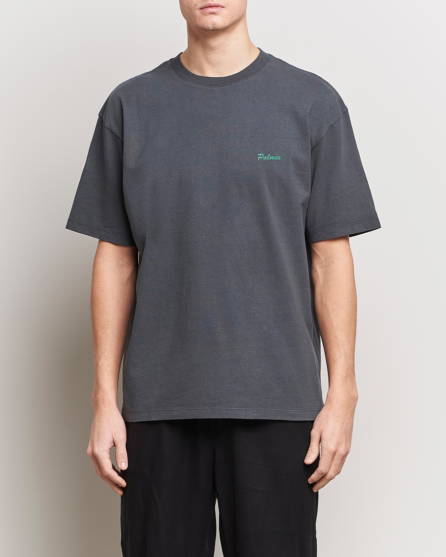 Herren | T-Shirts | Palmes | Dyed T-Shirt Washed Grey