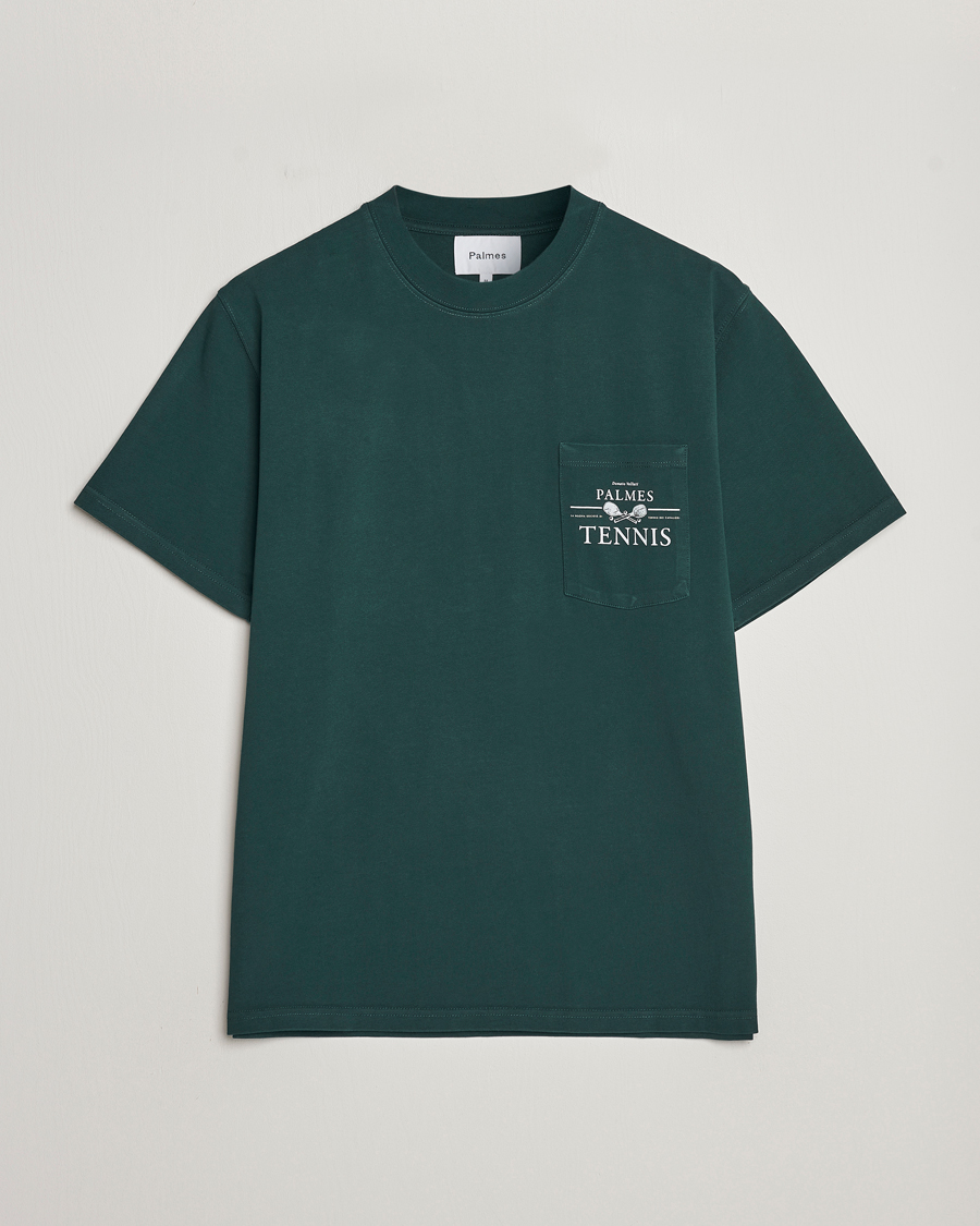 Herren | T-Shirts | Palmes | Vichi Pocket T-Shirt Dark Green