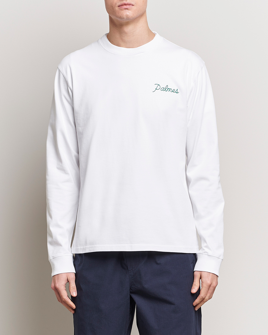 Herren | Langarm T-Shirt | Palmes | Sunset Long Sleeve T-Shirt White