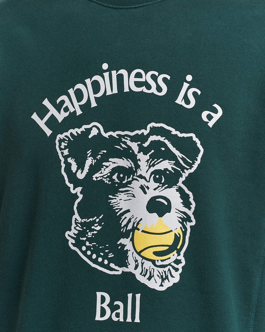 Herren | Pullover | Palmes | Dog Crew Neck Sweatshirt Dark Green