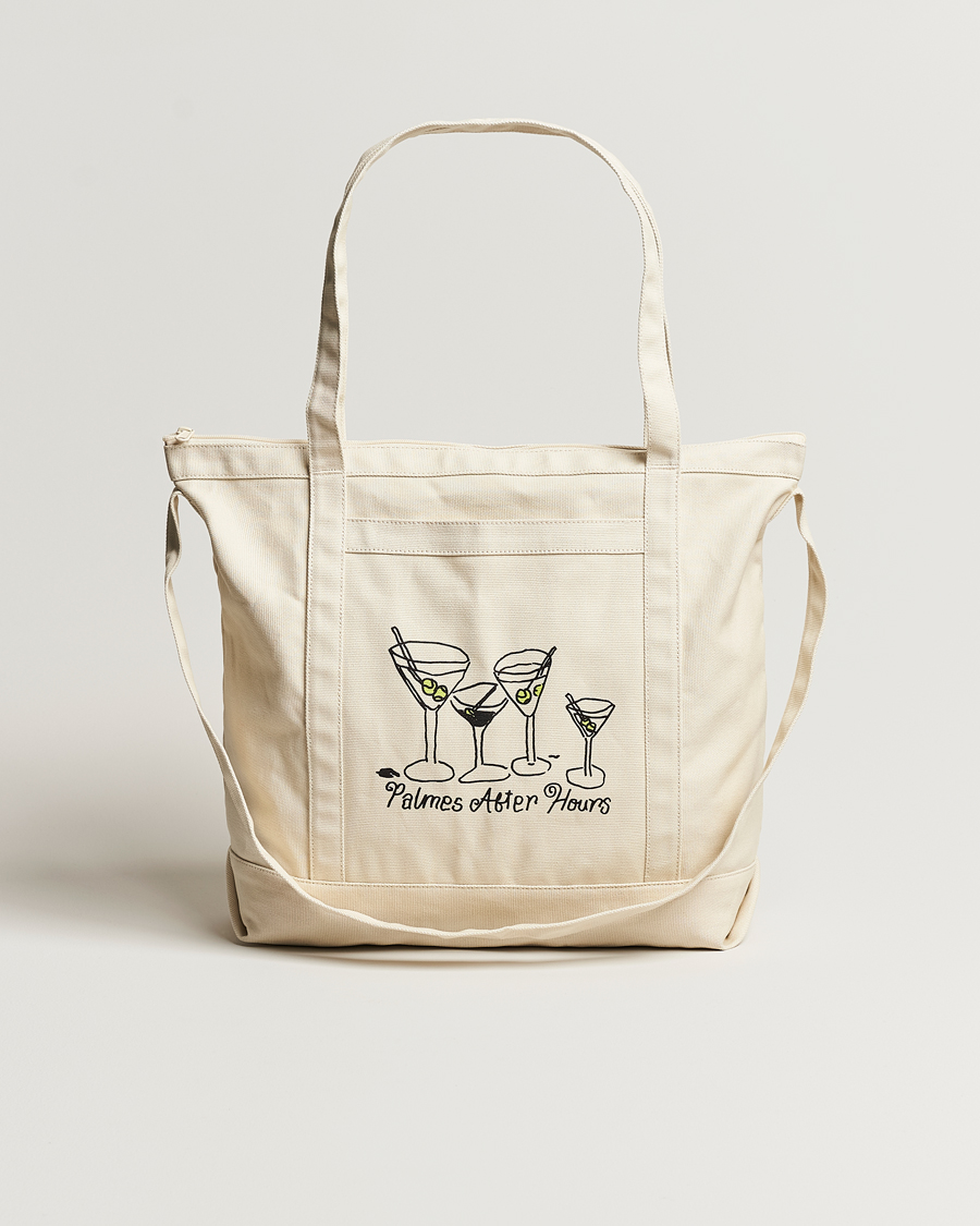 Herren | Palmes Martini Zip Tote Bag Off White | Palmes | Martini Zip Tote Bag Off White