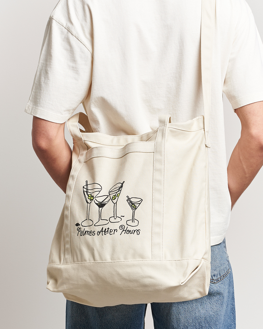 Herren | Palmes Martini Zip Tote Bag Off White | Palmes | Martini Zip Tote Bag Off White