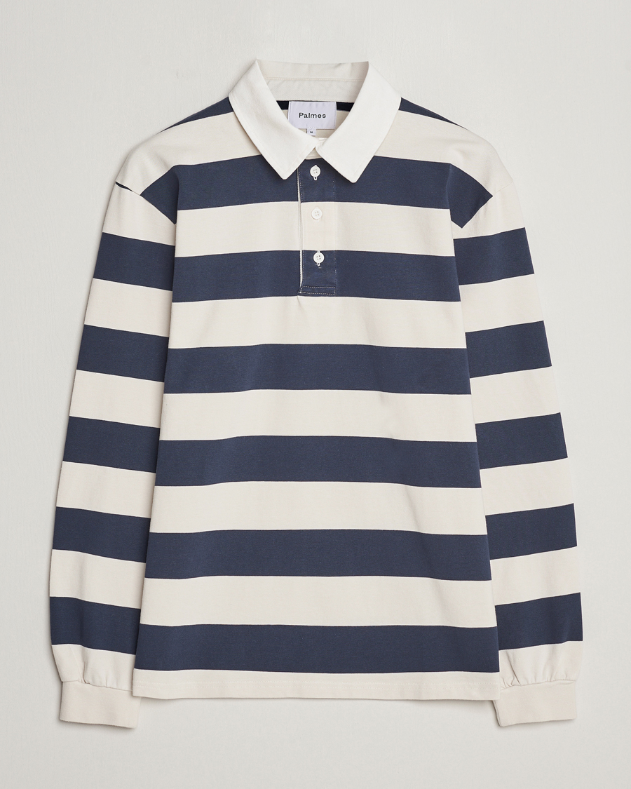Herren | Pullover | Palmes | Colt Rugby Shirt Navy/White