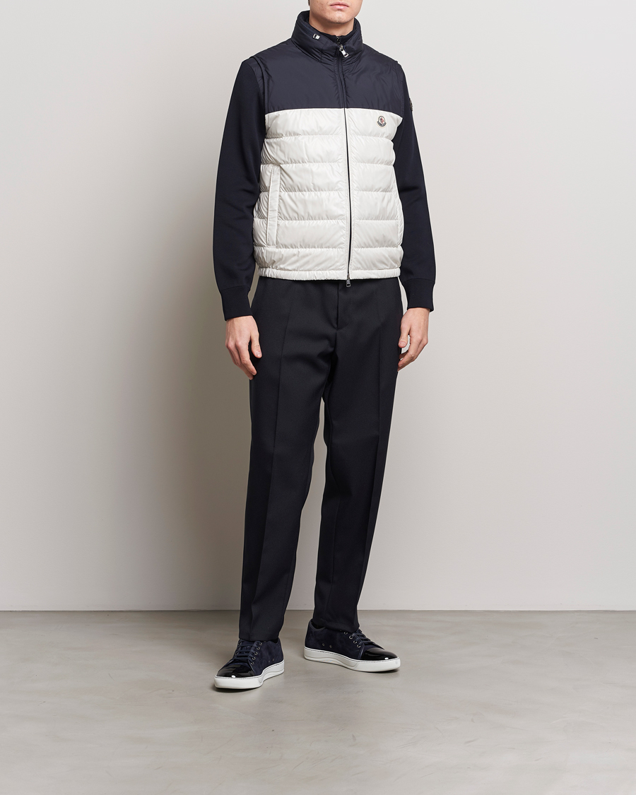 Herren | Jacken | Moncler | Cerces Down Vest Off White/Navy