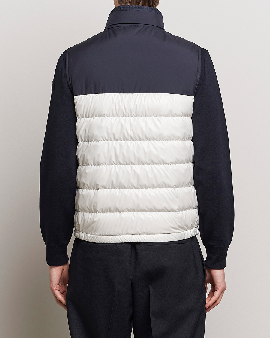 Herren | Jacken | Moncler | Cerces Down Vest Off White/Navy