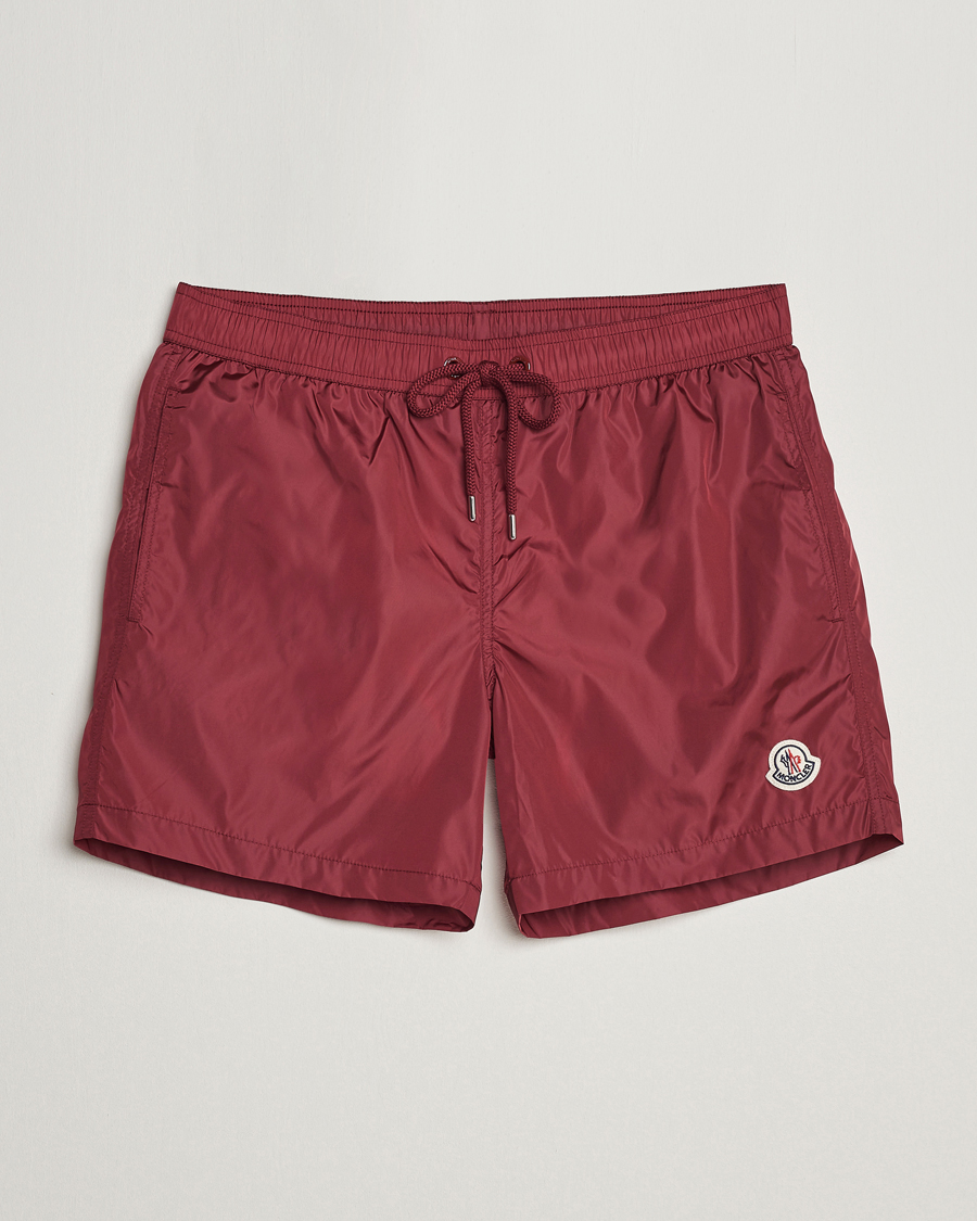 Herren | Badehosen | Moncler | Nylon Swim Shorts Burgundy