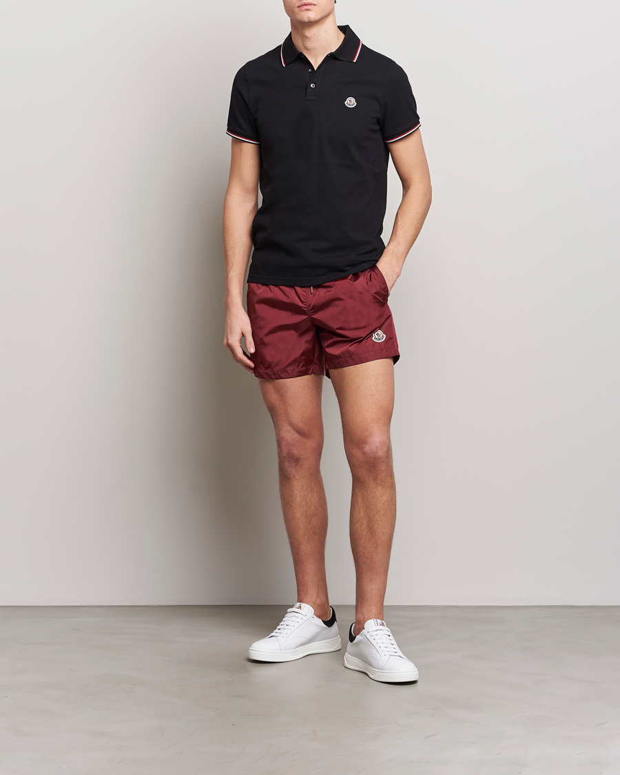 Herren | Badehosen | Moncler | Nylon Swim Shorts Burgundy
