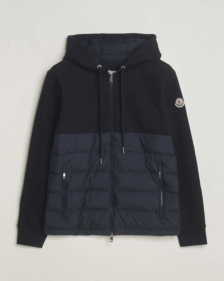 Herren | Jacken | Moncler | Down Panel Cardigan Jacket Navy