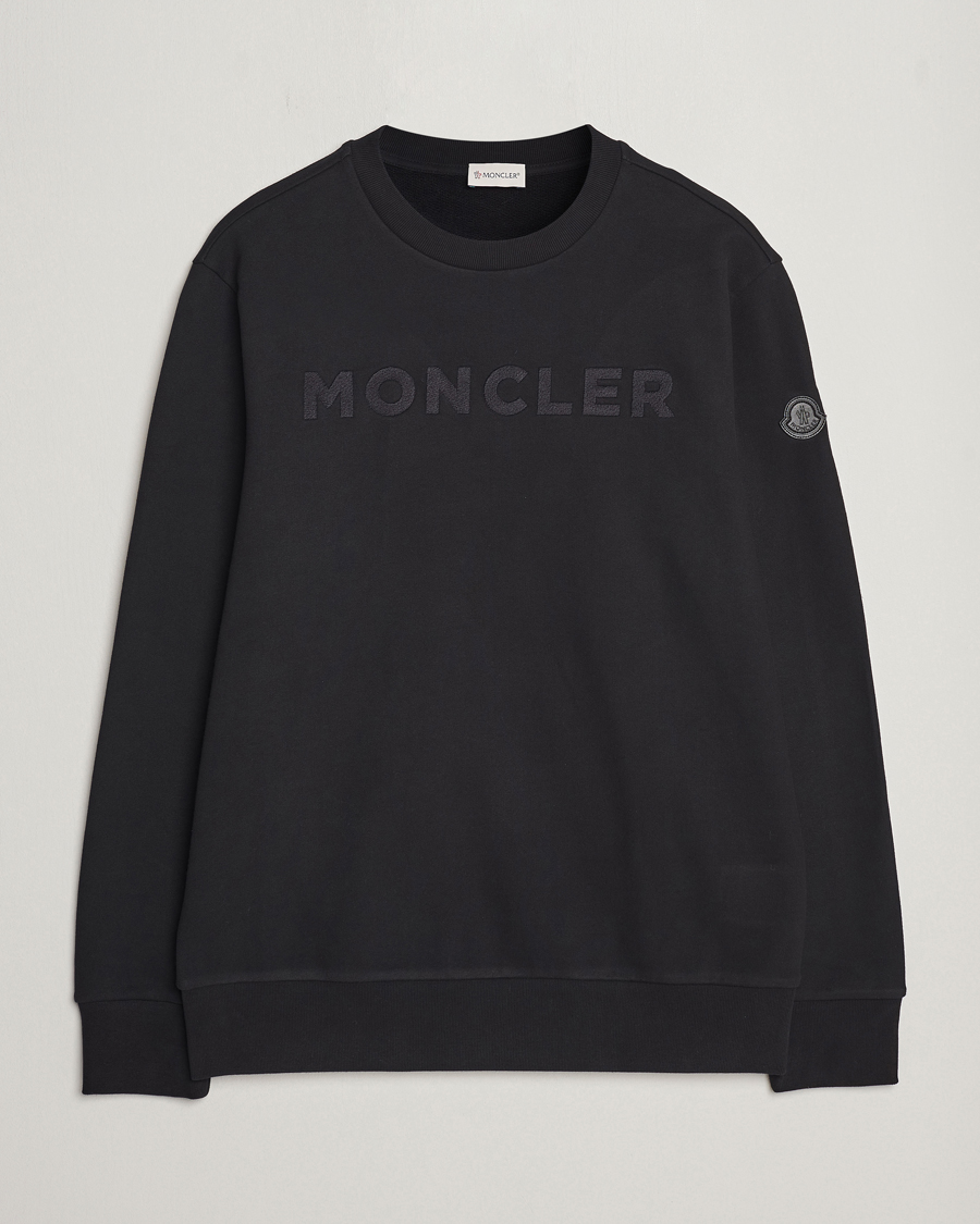 Herren | Pullover | Moncler | Simple Logo Sweatshirt Black