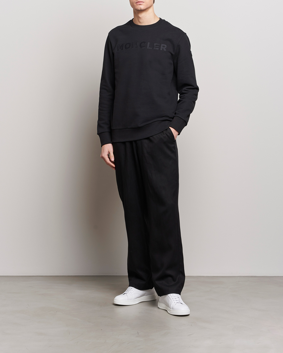 Herren | Pullover | Moncler | Simple Logo Sweatshirt Black
