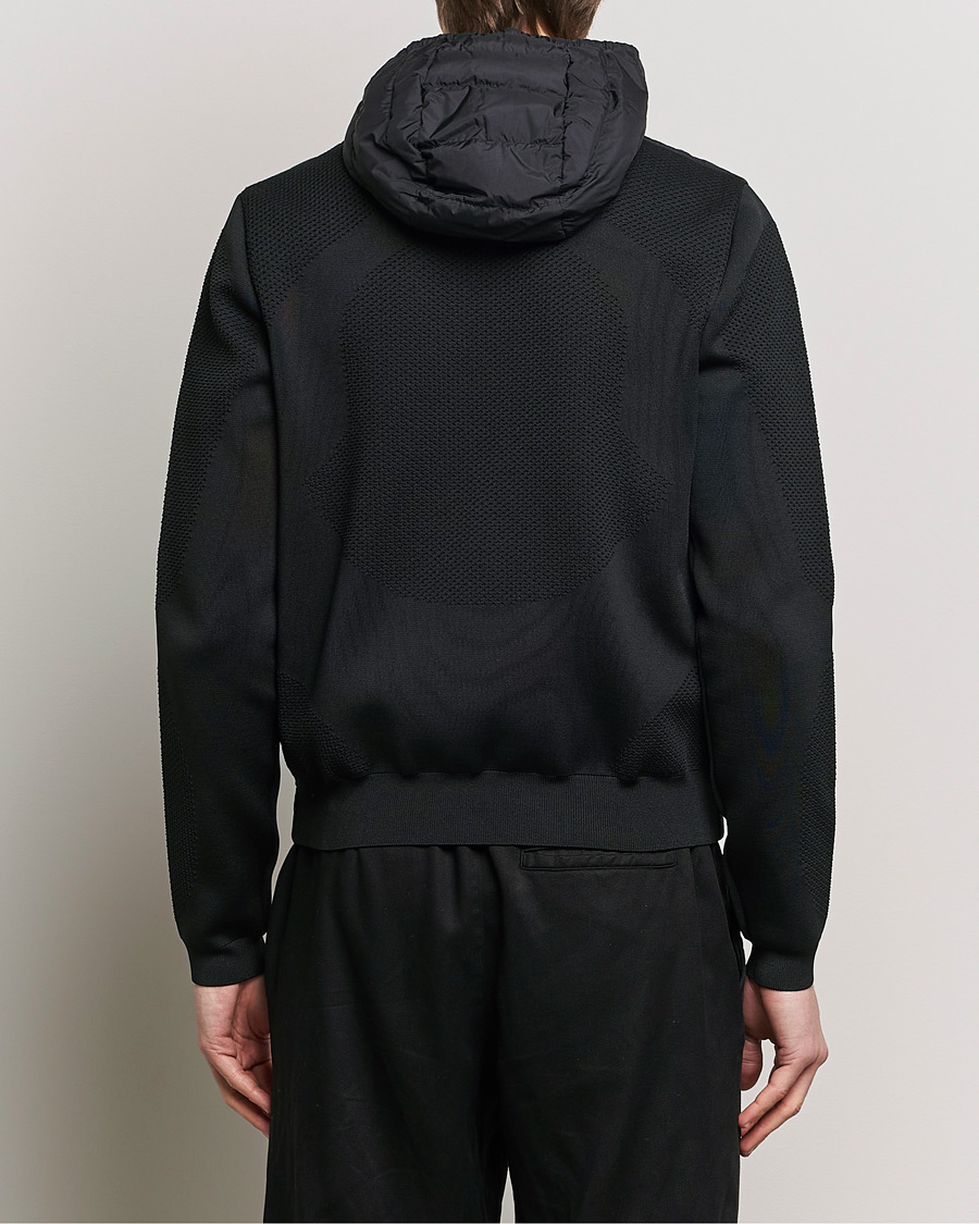 Herren | Pullover | Moncler | Hooded Hybrid Zip Cardigan Black