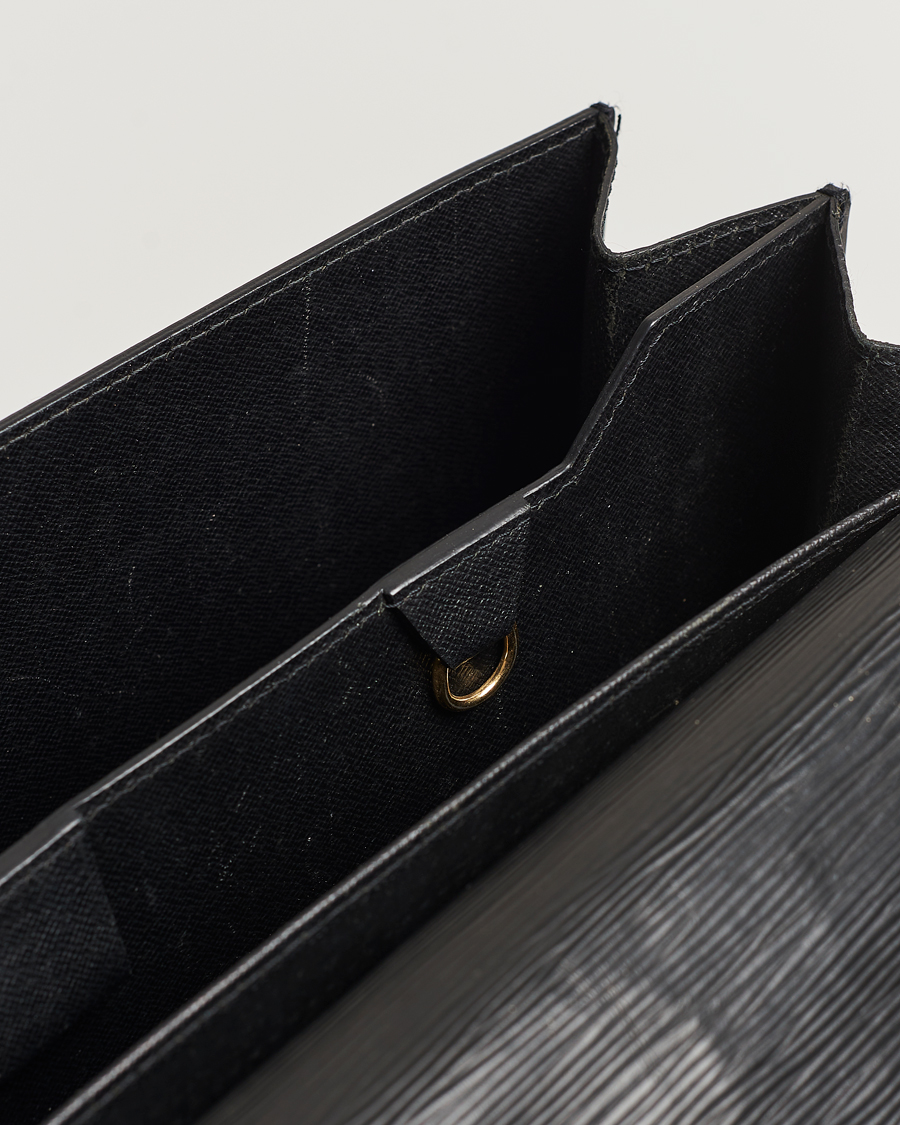 Herren | Louis Vuitton Pre-Owned Serviette Ambassadeur Epi Leather Breifcase Black | Louis Vuitton Pre-Owned | Serviette Ambassadeur Epi Leather Breifcase Black