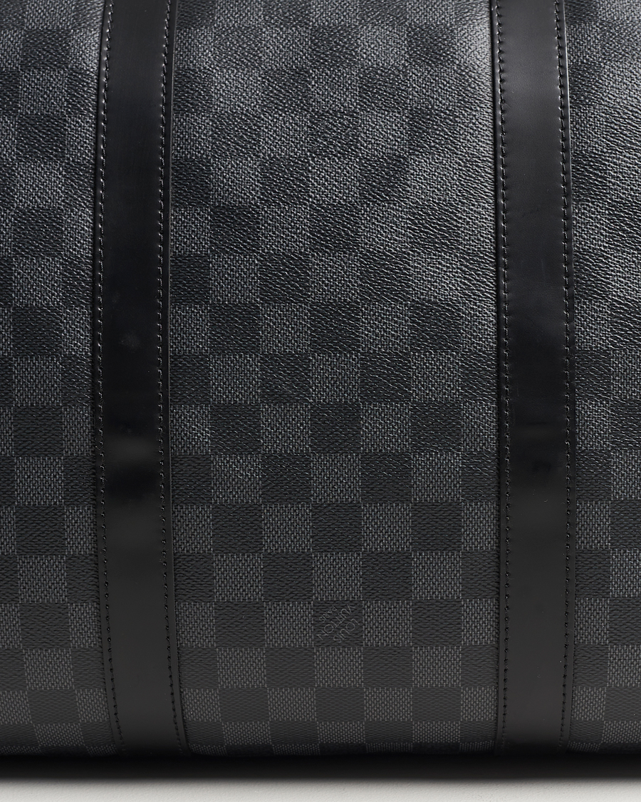 Herren | Louis Vuitton Pre-Owned Keepall Bandoulière 55 Damier Graphite | Louis Vuitton Pre-Owned | Keepall Bandoulière 55 Damier Graphite