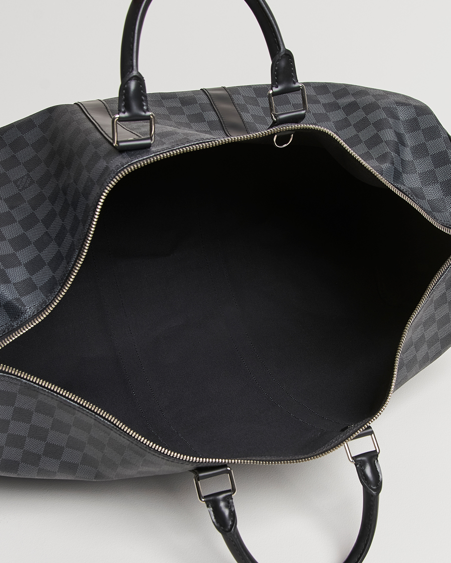 Herren | Louis Vuitton Pre-Owned Keepall Bandoulière 55 Damier Graphite | Louis Vuitton Pre-Owned | Keepall Bandoulière 55 Damier Graphite