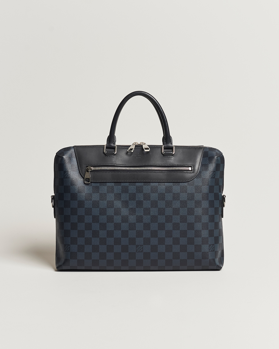 Herren | Louis Vuitton Pre-Owned Porte-Documents Jour Briefcase Damier Navy | Louis Vuitton Pre-Owned | Porte-Documents Jour Briefcase Damier Navy