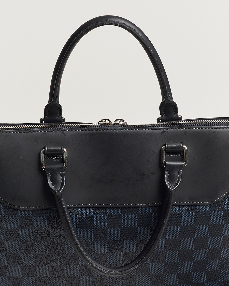 Herren | Louis Vuitton Pre-Owned Porte-Documents Jour Briefcase Damier Navy | Louis Vuitton Pre-Owned | Porte-Documents Jour Briefcase Damier Navy
