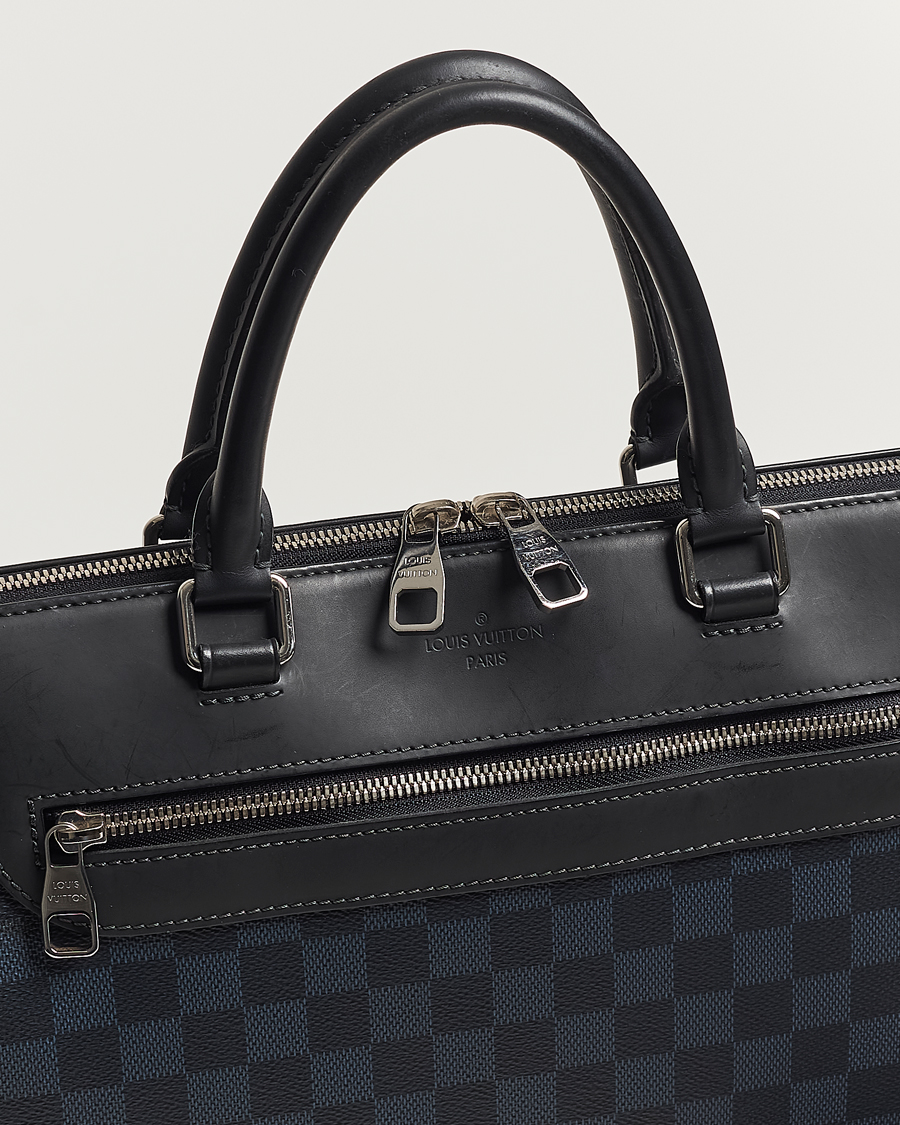 Herren | Louis Vuitton Pre-Owned Porte-Documents Jour Briefcase Damier Navy | Louis Vuitton Pre-Owned | Porte-Documents Jour Briefcase Damier Navy