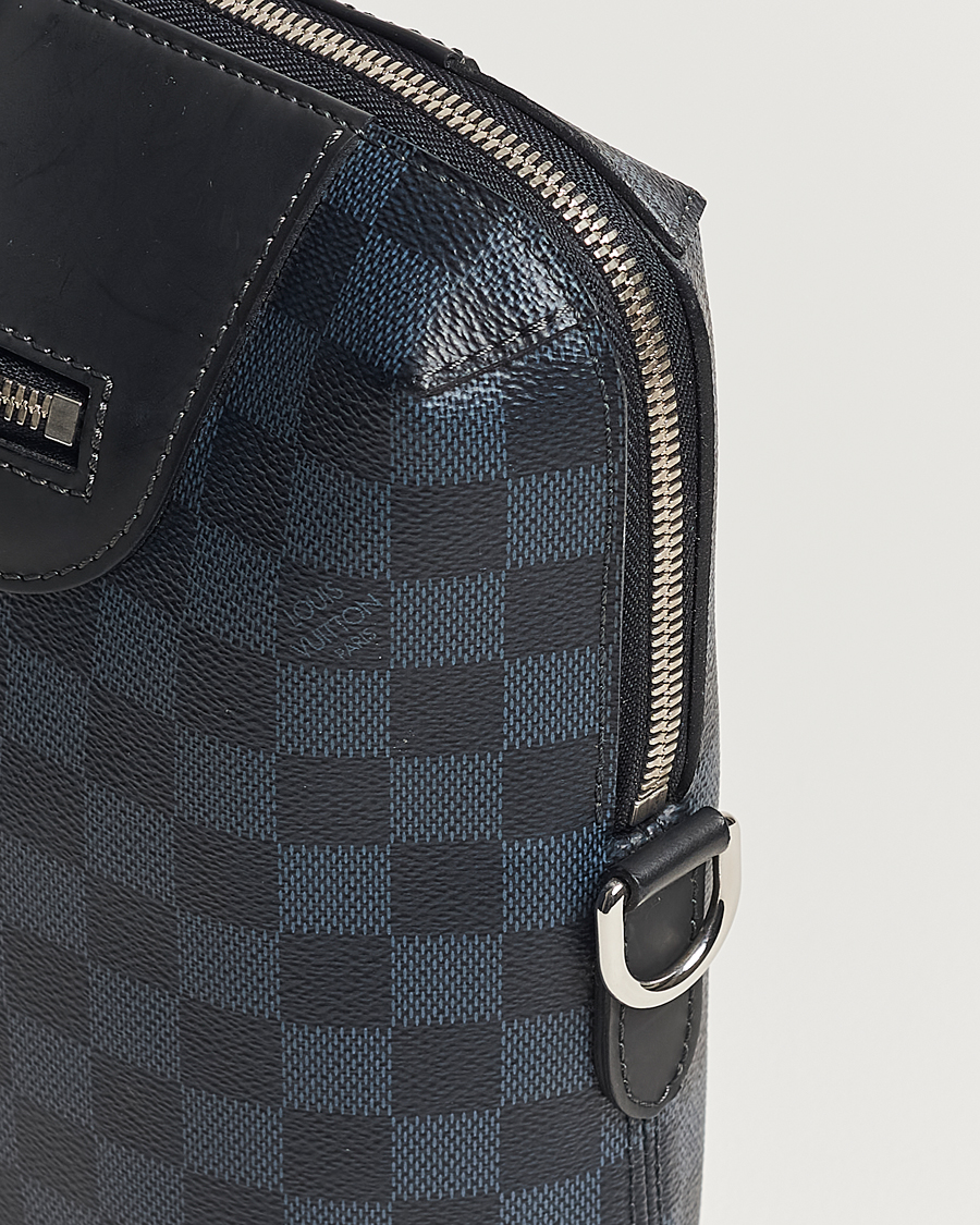 Herren | Louis Vuitton Pre-Owned Porte-Documents Jour Briefcase Damier Navy | Louis Vuitton Pre-Owned | Porte-Documents Jour Briefcase Damier Navy