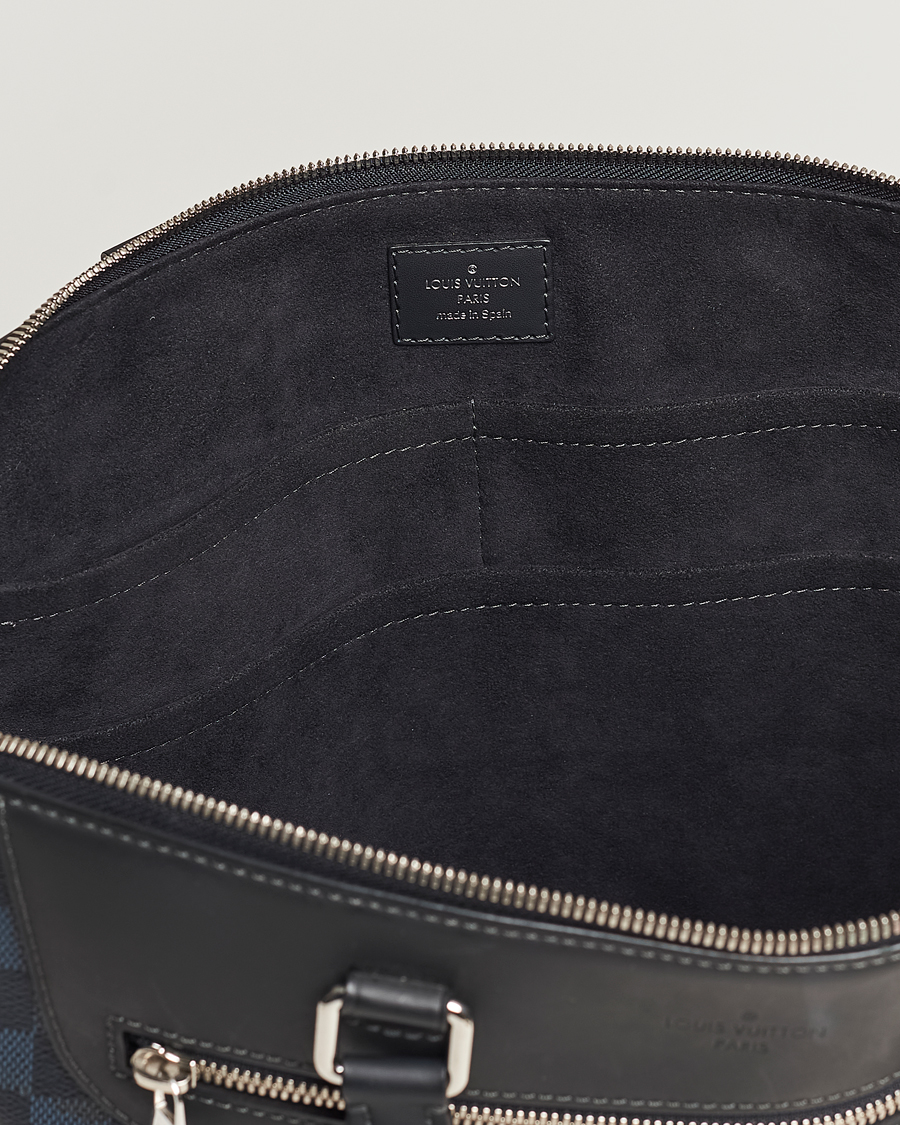 Herren | Louis Vuitton Pre-Owned Porte-Documents Jour Briefcase Damier Navy | Louis Vuitton Pre-Owned | Porte-Documents Jour Briefcase Damier Navy