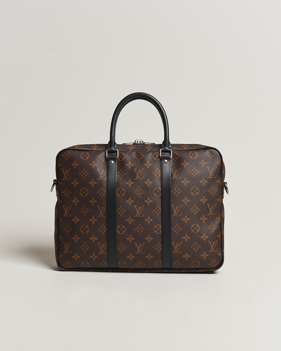 Herren | Louis Vuitton Pre-Owned Porte-Documents Voyage Briefcase Monogram Macassar | Louis Vuitton Pre-Owned | Porte-Documents Voyage Briefcase Monogram Macassar