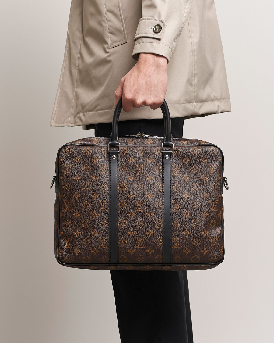 Herren | Louis Vuitton Pre-Owned Porte-Documents Voyage Briefcase Monogram Macassar | Louis Vuitton Pre-Owned | Porte-Documents Voyage Briefcase Monogram Macassar