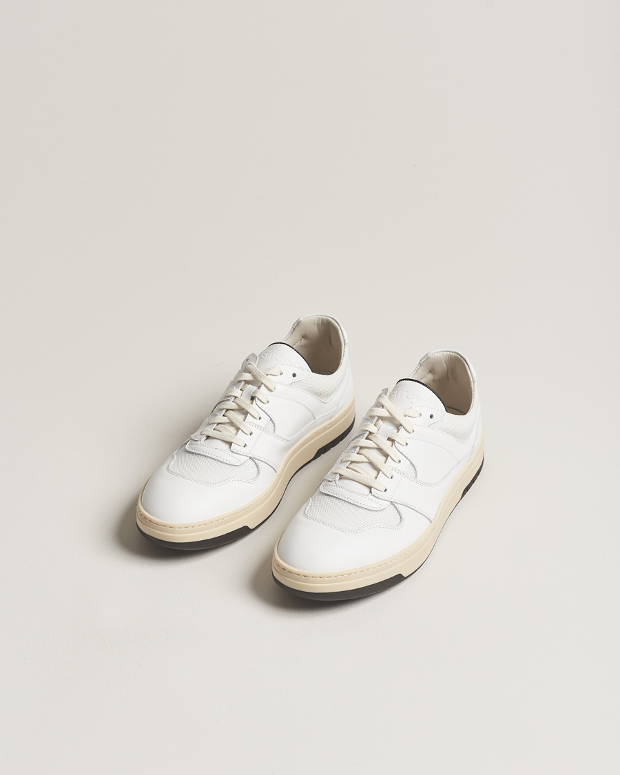 Herren | Schuhe | Sweyd | Net Leather Sneaker White