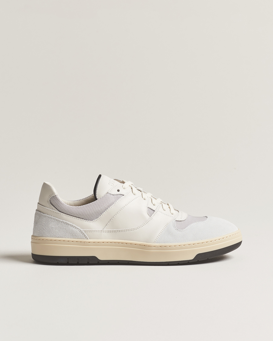 Herren | Sweyd Net Suede/Leather Sneaker White/Grey | Sweyd | Net Suede/Leather Sneaker White/Grey