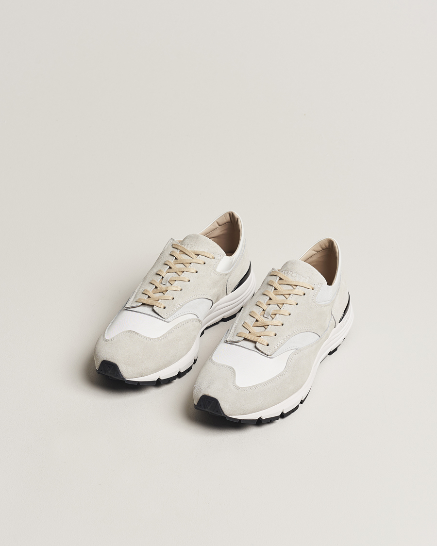 Herren | Sweyd Way Suede Running Sneaker White/Grey | Sweyd | Way Suede Running Sneaker White/Grey